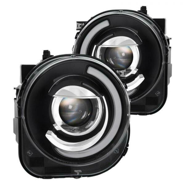 Spyder DRL Bar Projector LED Headlights, Black 9039720